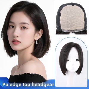 Tóc giả 100% tóc người dài 30/45cm dành cho nữ kiểu tóc ngắn hiện đại tóc giả làm máy hoàn toàn kiểu thời trang dành cho nữ.