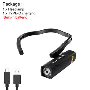 Asafee T202S Multifunctional Induction Headlamp Max 20.5hour 58g Lightweight Headlight Portable Flashlight Wave Sensing Switch Torch IPX4 Waterproof Light Fishing Biking Running