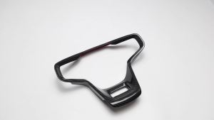 mv1 For Ford Bronco 2021 2022 2023 2024 Dry Carbon Fiber Car Interior Steering Wheel Frame Panel Cover Trim Accessories N4K7R