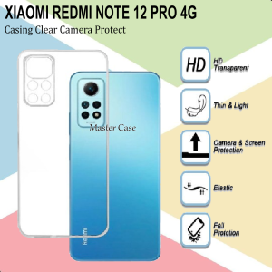Casing XIAOMI REDMI NOTE 12 PRO 4G Clear Softcase Camera Protection Silicon