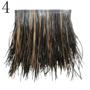 BLACKON Retardant Simulation Straw Roof PVC Fake Thatch Decorative Home Garden Decor Sunscreen Grass Roof Hut Fence