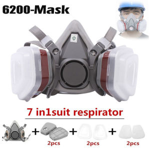 Mask 6200 Gas Mask Half Face Safety Respirator Mask Filter Cotton Dust Chemical Painting Anti-pesticide Formaldehyde