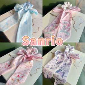 Cartoon Sanrio Ribbon Headrope Kuromi Cinnamoroll My Melody Elastic Hair Rope Cute Rubber Band for Girls Hair Tie Hair Accessories