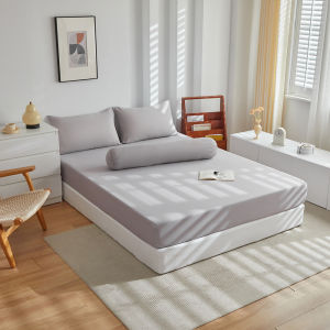 Fitted Bedsheet Set Bedding Set with Pillowcases Soft Washed Cotton - Single 2-in-1 Queen 4-in-1