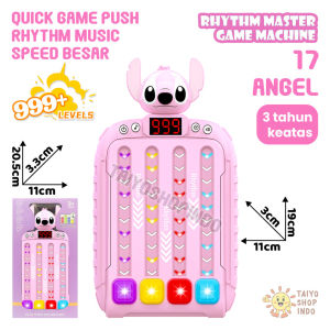 TAIYO Quick Push Game Rhythme Rhythm Music Speed Master Pop It Elektronik Karakter LED Mainan Anak