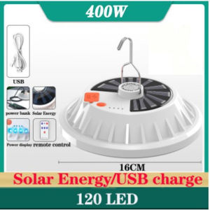 800W Solar Light Outdoor Waterproof Camping Light Portable Tent Light With Remote Control Rechargeable Emergency Light