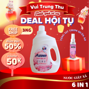 [TẶNG XỊT THƠM QUẦN ÁO] Mua 1 Chai Nước Giặt 3Kg Cao Cấp 6 IN 1 Hương Nước Hoa. Tặng Xịt Thơm Quần Áo. Tẩy Sạch Vết Bẩn Lưu Hương Thơm Lâu