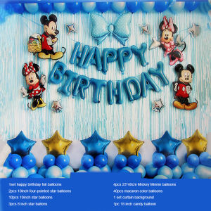 Mickeys Mouse Minnies Foil Balloon Baby Shower Kids Birthday Party Disposable Party Supplies Home Decor Gift for Kid