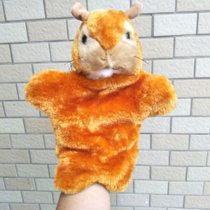 Children Squirrel Animal Infant Baby Hand puppet Plush Toys