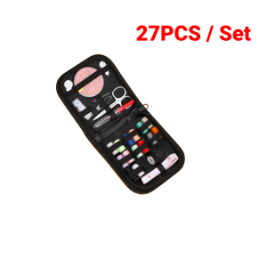 27Pcs/Set Sewing Kits Portable Travel Sewing Box Household Needles Tools Stitching Embroidery Craft Sewing Kits