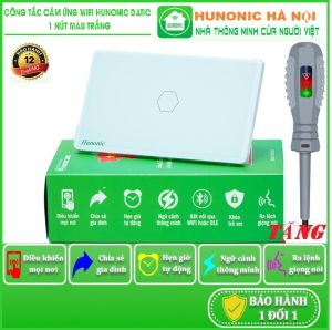 Công Tắc Cảm Ứng Thông Minh Bluetooth Mesh Hunonic Datic Điều Khiển Từ Xa Hẹn Giờ Tự Động Việt Nam