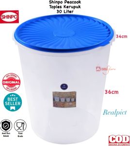 (BISA COD) PROMO Shinpo SIP-625 / SIP-630 Peacock Series / Toples Plastik Polos / Tempat Cemilan / Food Storage / Wadah Makanan / Toples Lebaran / Toples Jumbo / Toples Kerupuk