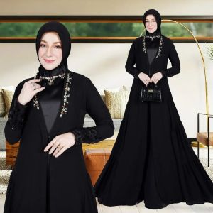 BIG PROMO!!! PAULA DRESS SET ROMPI MATT VELVET MIX BABYDOLL PLUS SQUIN / DRESS KONDANGAN ELEGAN / GAMIS PESTA MEWAH / DRESS SERAGAM BRIDESMAID / GAMIS MODERN 2024 / BAJU MUSLIM WANITA DEWASA SUPER MEWAH / BISA ( COD ) BY KEYCLO