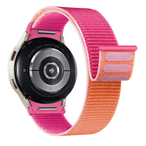 Nylon Strap for Samsung Galaxy Watch 7/FE/6/5/4 40mm 44mm One-Click Attachment Sport Band for Galaxy Watch 6 Classic 47mm 43mm/Galaxy 5 Pro 45mm/4 Classic 46mm 42mm
