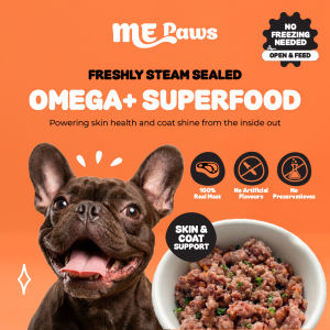 ME Paws Dog Food - Freshly Steam Sealed | Omega + SuperFood | Wet Food | HEALTHY | Freshly steamed and boiled dog food