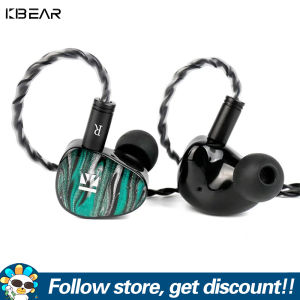 KBEAR KB03 Alkaid Hybrid HiFi Headset With 2Pin Detachable Cable Bone Conduction Unit + DD Powerful Bass In-ear Earphone Professional Tuning Music Headphone Noise Cancelling Sport Game Live Monitors Earbuds For Smartphones MP3 MP4 Players Computers