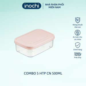 Hộp thực phẩm chữ nhật Hokkaido 500ml Hộp nhựa nguyên sinh an toàn có khả năng chịu nhiệt độ cao