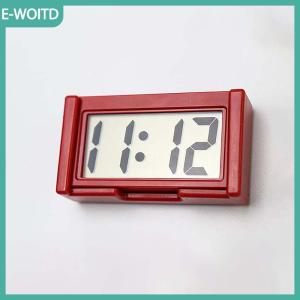 【E-WOITD】 Mini xe Bảng điều khiển đồng hồ kỹ thuật số xe tự dính với LCD thời gian hiển thị ngày