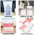 Resealable Vacuum Travel Compressed Tridimensional Pumping Quilt Clothes Storage Organizer Bag Pouch. 