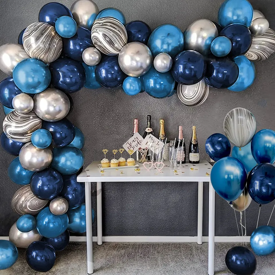 Balloon Garland Dark Blue Baby Shower Decorations 95pcs Navy Blue