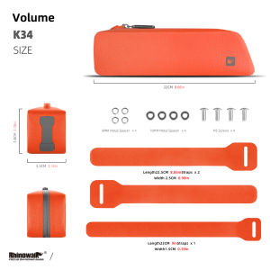 Rhinowalk Bike Top Tube Bag For Gravel Waterproof Bicycle Front Box With Bolt Strap Mounted Mtb Road Bicycle Travel Storage Lightweight Bike Accessories 2024