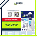 BOSTIK Hard Plastic Glue, Easy to apply, Instant and permanent bond, Bonds rigid plastics: PVC-U, ABS and High Polystyrene, 20ml. 