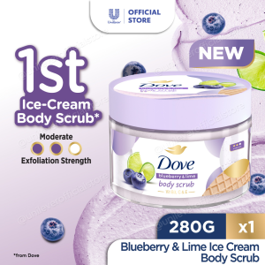 Dove Ice Cream Blueberry & Lime Body Scrub 280G