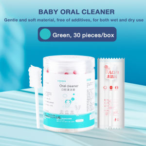30pcs/box Upgraded Baby Cotton Swab Mouth Tongue Cleaner Oral Brush Pembersih Mulut Bayi 婴儿口腔清洁器