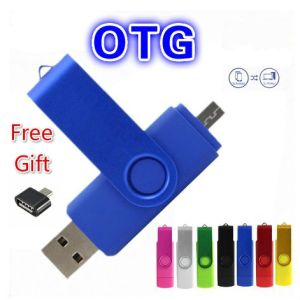 ♥【Readystock】 + FREE+ COD ♥ OTG 2 in 1 Micro USB Flash Drive 2.0 32GB 64GB 128GB Pendrive For Android Smartphone Laptop Computer