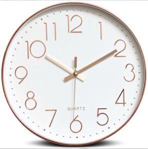 Contemporary Quartz Silent Wall Clock 30cm - Easy Read Modern Home Decor with Multiple Color Options