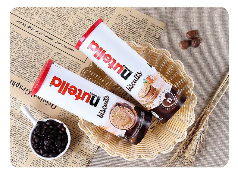 Xzcsttt Nutella Hazelnut Chocolate Heart Sandwich Biscuit 166g