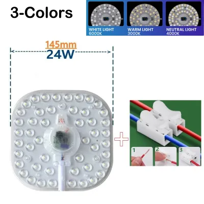 New 36W 24W 18W 12W LED Ring Ceiling Light Replacement Round Module Source Lamp Magnetic panel Board AC 220V for Indoor Living room bedroom kitchen washroom Decorative lighting