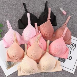 ผู้หญิงกลับหัวเข็มขัดชุดชั้นในผ้าฝ้ายฟรี Plus ขนาดชุดชั้นในกว้างขึ้นสายรัดไหล่หญิงสบายสีดำบรายัดซิลิโคน Brasieres