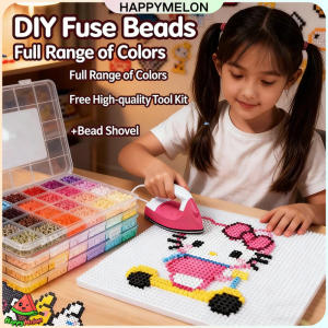 DIY Bean Material Package Full Set Bean Combination Bean 2.6mm 3d Mard Bean Combination Box DIY Tool Set 全套拼豆材料包融合豆工具
