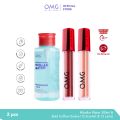 OMG OH MY GLAM Matte Kiss Lip Cream Bold Coffee Ombre - 12 Scarlet & 13 Latte. 