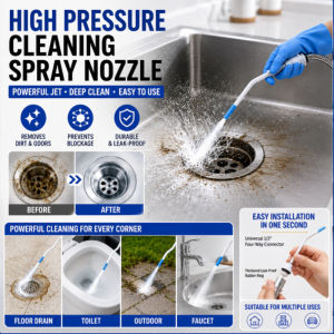 High Pressure Washer Nozzle Pressure Washer Gun Jet Spray Nozzle Powerful Cleaning Adjustable Water Gun Car Garden Floor Patio Cleaning Tool