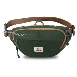 Tas Pinggang Pria Waterproof Keren Terbaru 2023 Waistbag Cowok ELBRUS