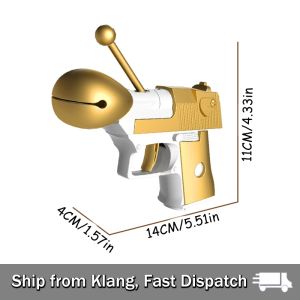 【READY STOCK】Wooden Fish Merit 1 Small Pistol/Stress-Relieving Merit Gun/Blessing Small Pistol/Children Battle Party Toy