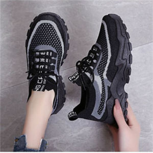 Womens Rubber Sports Shoes | Thick Sole Breathable Casual Footwear for Women | Lightweight Training Shoes #WX289