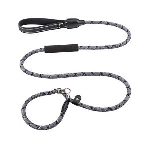 HamshMoc No Pull Dog Walking Leash P-shaped Dog Rope Leash Integrated Dog Collar and Leash Training Slip Lead Control Accessories for Dogs