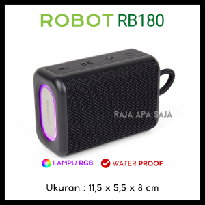 SPEAKER BLUETOOTH ROBOT - Speaker Spiker Sepeker Bluetoth Blutut Blotot Wireless Tanpa Kabel Sepiker Portabel Portable Full Bass Ngebas Ngebass Salon Musik Speaker Mini Robot RB220