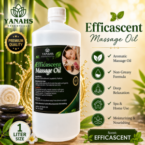 Efficascent Massage Oil 1L – Smooth Non-Greasy Body Massage Oil for Relaxation & Wellness