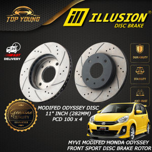 ILLUSION CUSTOM ODYSSEY (11 INCH) FOR FRONT (DEPAN) PERODUA MYVI / VIVA / KELISA / AXIA / BEZZA DISC BRAKE ROTOR