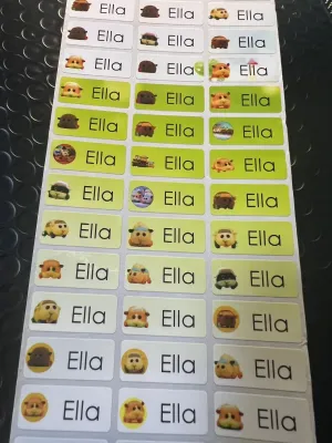🇸🇬SG | Fast Shipping ★ Customised Name Sticker Children Stickers Kids Personalised Name Label Waterproof omize Name Sticker Label Waterproof /Children Stickers /Childrens Day/Teachers Day/Christmas Gift/Birthdays Gift
