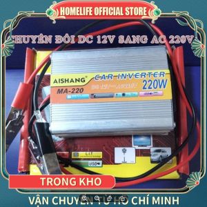 Nguyên Chất Sóng Sin Inverter DC 12V Sang AC 220V Điện Áp 220W Biến Điện Năng Lượng Mặt Trời xe Inverter