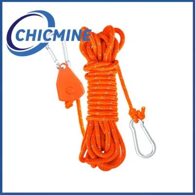 Chicmine Guy Line Adjuster Outdoor Rope Tensioner Heavy Duty Roller Rope Tensioner with 300cm Cord – Outdoor Camping Hiking Boating Guyline Adjuster Tightener for Backpacking Durable and Easy to Use