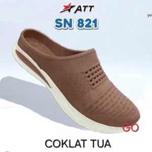 Sogo ATT SN 821 Sepatu Slip On Wanita Karet Terbaru Lentur Nyaman Anti Air Ringan Tanpa Tali 37-40 Murah