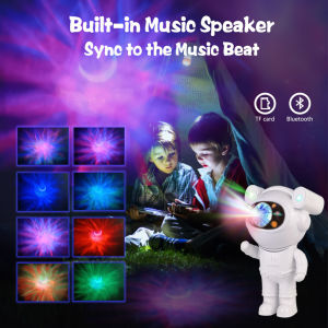 Bluetooth Starry Sky Moon Star Galaxy Projector Night Light Astronaut Nebula Galaxy Lighting Night Lamp