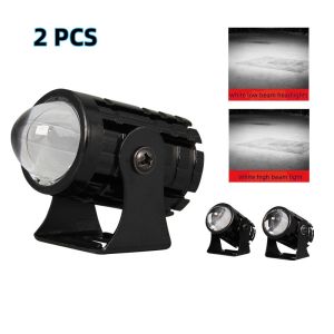 2Pcs Mini Driving Light White+Yellow 1pair Universal V2 High Quality With Switch