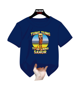Baju kaos Anak laki-laki dan perempuan gambar TUNGTUNG SAHUR size S-XXL (1-10th) - Atasan anak-anak bahan katun
